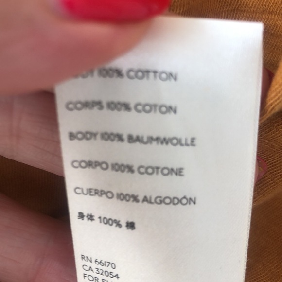 Mustard color button down shirt - Picture 6 of 6